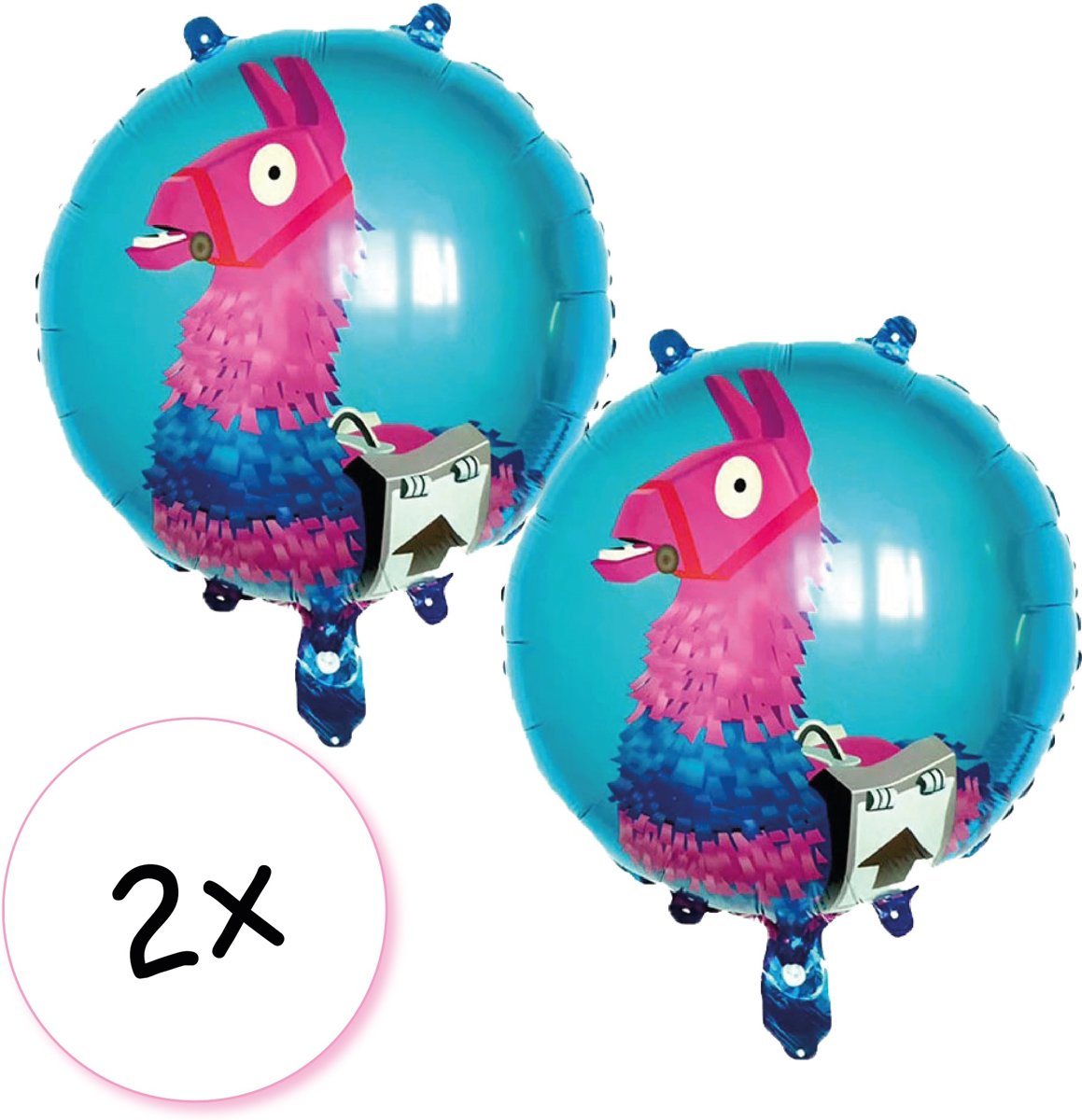 Folieballon Fortnite Piñata-Lama 45 cm 2 stuks